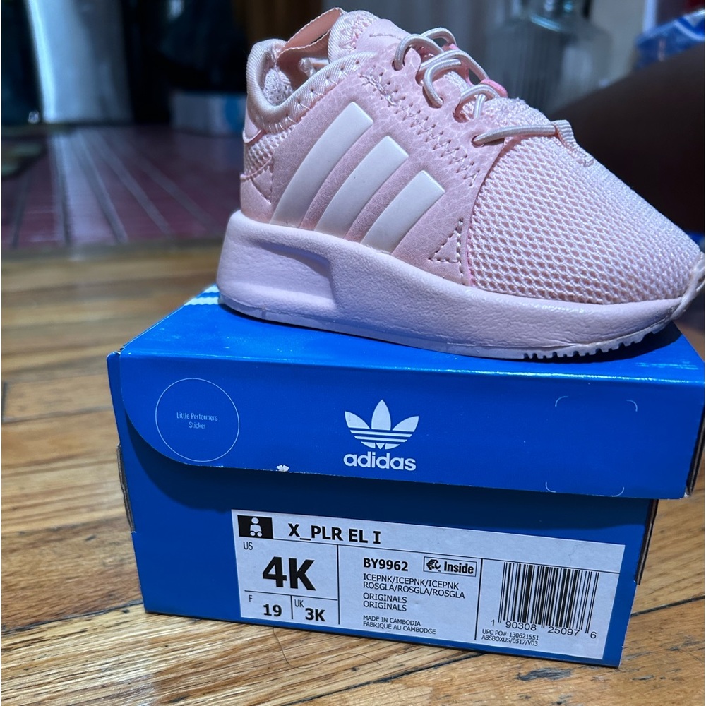 Like New Baby Adidas 4K. My daughter can’t fit them anymore